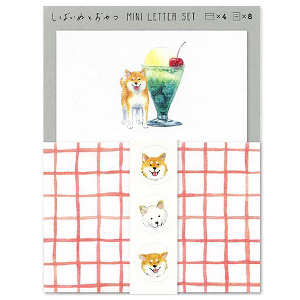 Papier Lettre Enveloppe - Shiba Inu Glace | Moshi Moshi Japon