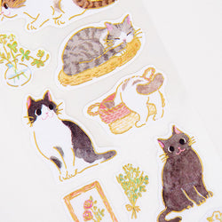 Stickers Chat Good Afternoon - Japanese Seal | Moshi Moshi Paris