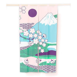 Noren Mont Fuji Sakura - Rideau Japonais | Moshi Moshi Paris