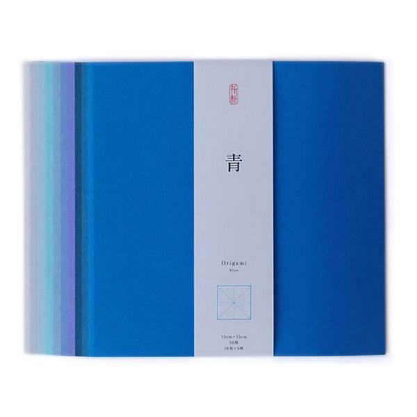 Papier Origami Japonais Bleu - Washi | Moshi Moshi Paris