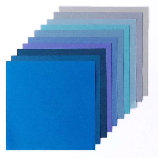 Papier Origami Japonais Bleu - Washi | Moshi Moshi Paris