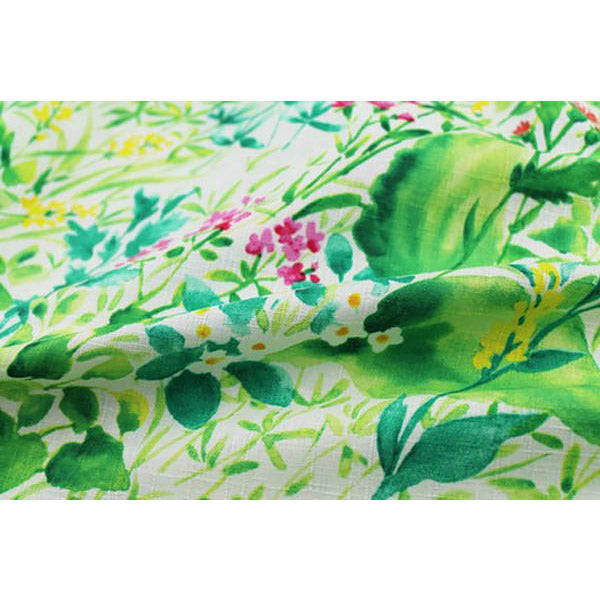 Tissu Japonais Hozumi - Motif Fleur | Moshi Moshi Paris