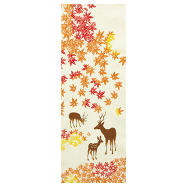 Tenugui Deer Autumn - Made in Japan | Moshi Moshi Paris 1er