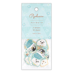 Stickers Box Pyokotto - Pingouin | Moshi Moshi Papeterie Japonaise