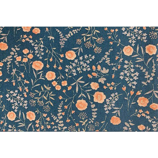 Tissu Japonais Isako - Navy, 100X100CM