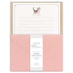 Papier Lettre & Enveloppe Mino - Chat Shorthair | Moshi Moshi Paris