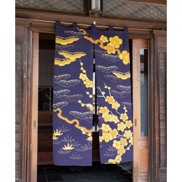 Noren Umé Doré - Déco Japonaise | Moshi Moshi Paris
