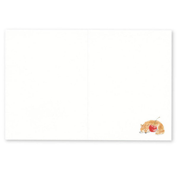 Carte de Voeux - Shiba Inu & Japanese Sweets | Moshi Moshi Paris