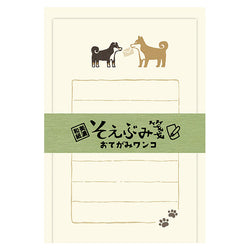 Mini Papier Lettre & Enveloppe - Shiba Friends | Moshi Moshi Paris