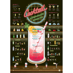  Affiche Poster Infographie Cocktail | Moshi Moshi Paris 1er