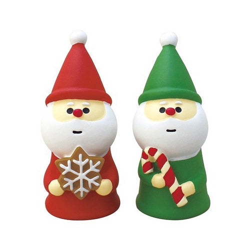 Mini Figurine Japonaise - papa noel rouge et vert | Moshi Moshi