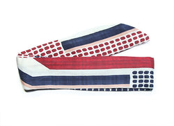 bandeau à cheveux avec fil , design fashion et mode, hazel, couleur bleu, rouge et blanc