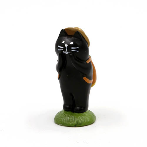 Mini Figurine - Chat Noir Randonnée