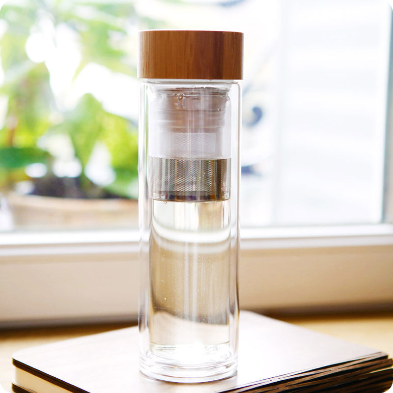 Gourde double verre infuseur thé - Moshi Moshi Paris