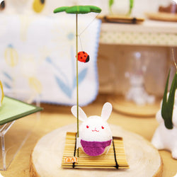 Figurine déco Lapin Coccinelle - Moshi Moshi Paris Japon