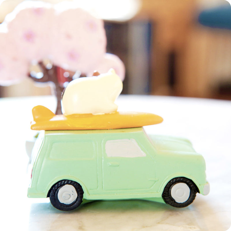 Mini Figurine Japonaise Chat Voiture Kawaii | Moshi Moshi 