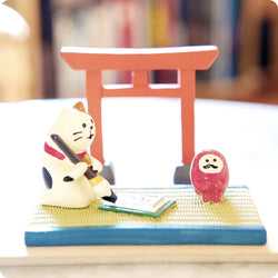 Mini Figurine Japonaise Chat, Daruma | Moshi Moshi