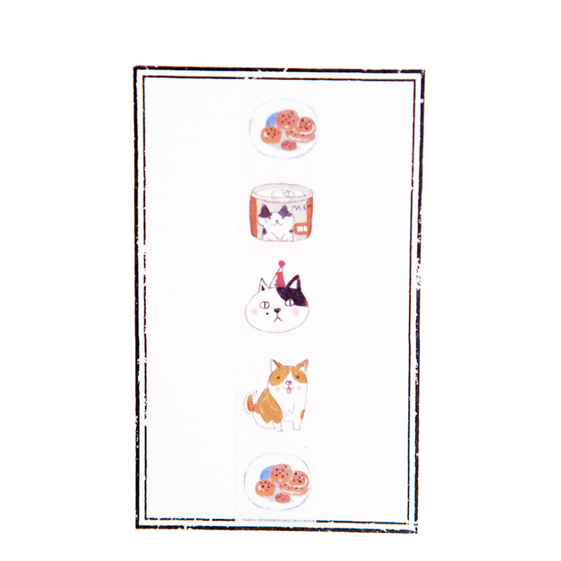 Masking Tape Shiba & Chat - Lunch Time | Moshi Moshi Paris