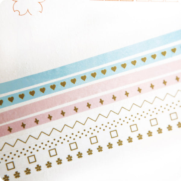 Masking Tape Couleur & Motif Cuivré