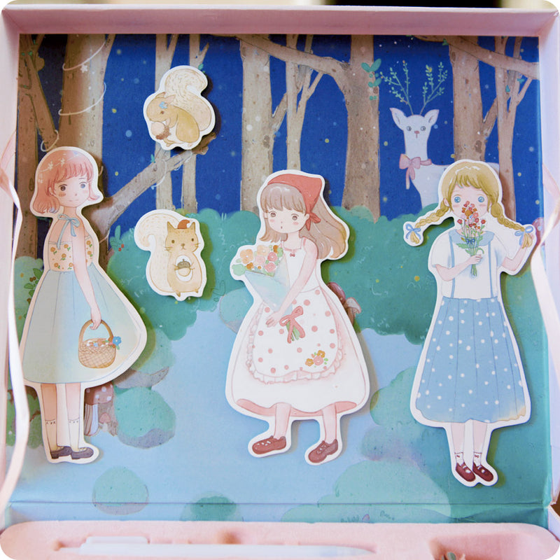 Coffret Papeterie Lapin Rose - Kawaii | Moshi Moshi Paris
