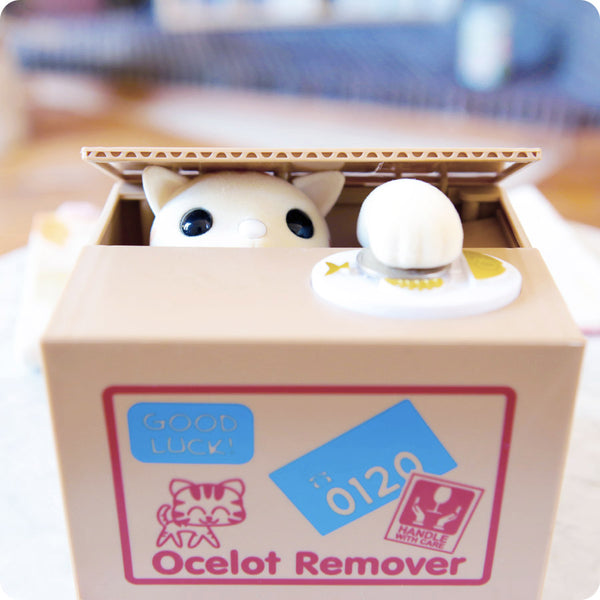Tirelire Chat Voleur Attrape pièce, Kitty Bank - fun | Moshi Moshi