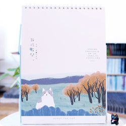 Sketchbook Kawaii Chat - Automne | Moshi Moshi Paris
