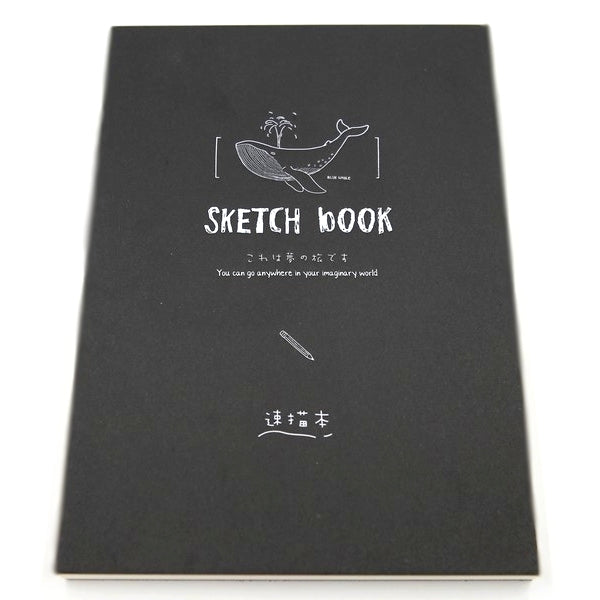 sketch book baleine - design et kawaii