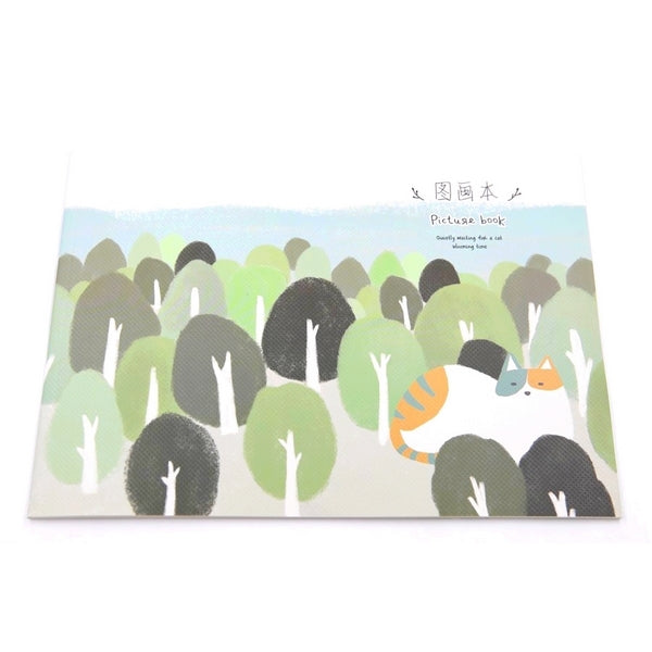 sketch book - carnet à dessin kawaii CHAT