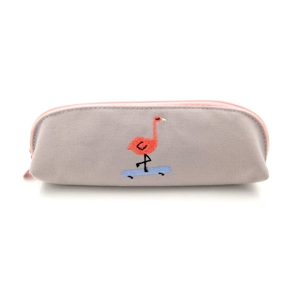 Trousse Tissu Flamand rose - Skate Flamingo