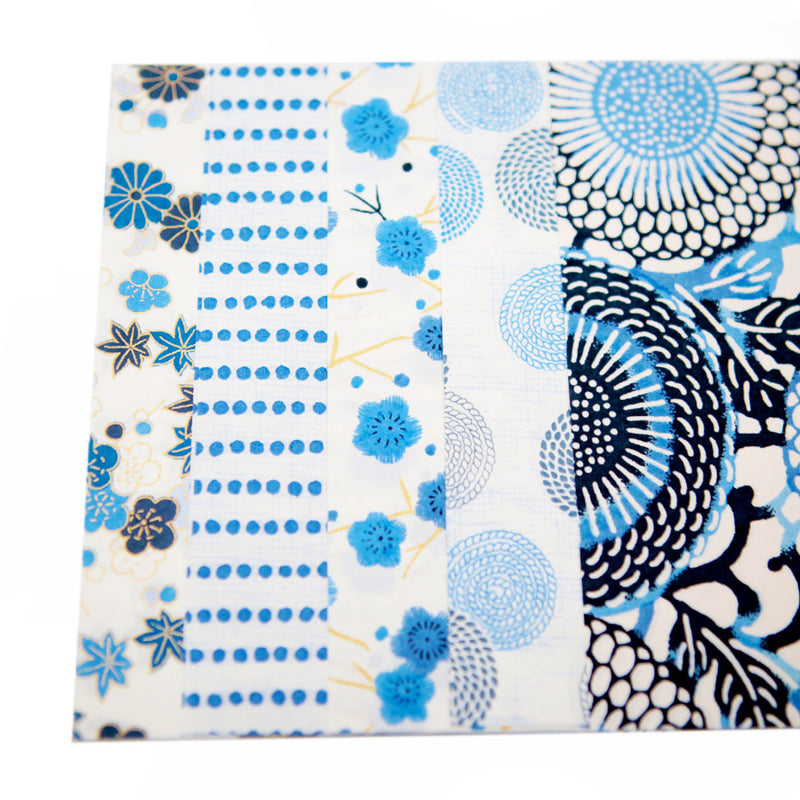 Papier Origami, Papier Japonais Washi - Fleur bleue | Moshi Moshi Paris