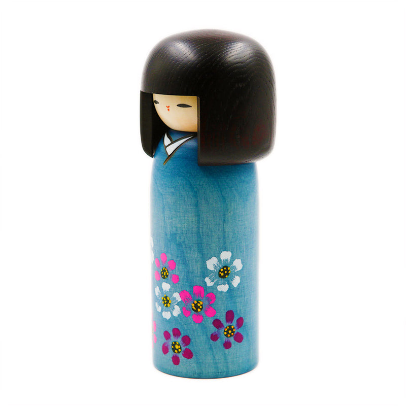 Kokeshi Poupée Japonaise - Fleur | Moshi Moshi Paris