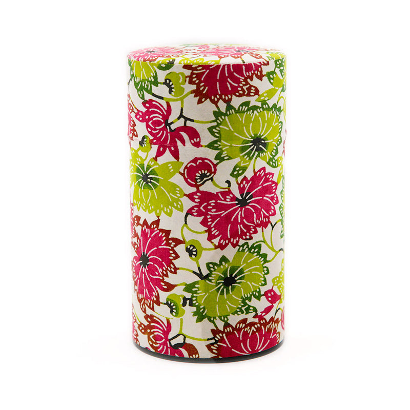 Boite à Thé Japonais - Fleur Rouge Vert | Moshi Moshi Paris