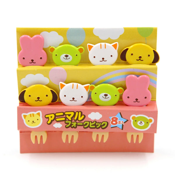 Pique Fourchette Kawaii Animaux - Accessoire Bento | Moshi Moshi Paris