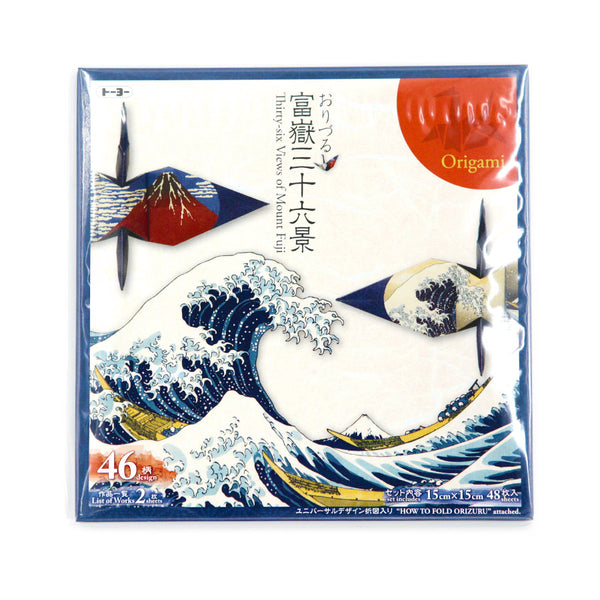 Papier Origami Hokusai - 36 vues du Mont Fuji | Moshi Moshi Paris