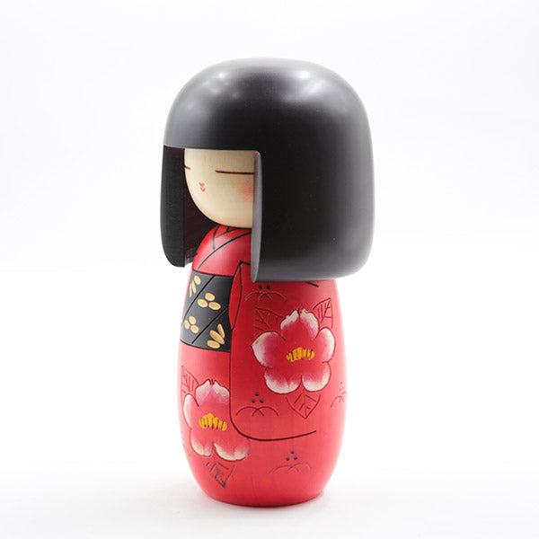 Kokeshi Camélia Rouge, XL