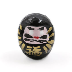 Fuku Daruma Noir - Porte Bonheur Japonais | Moshi Moshi Paris