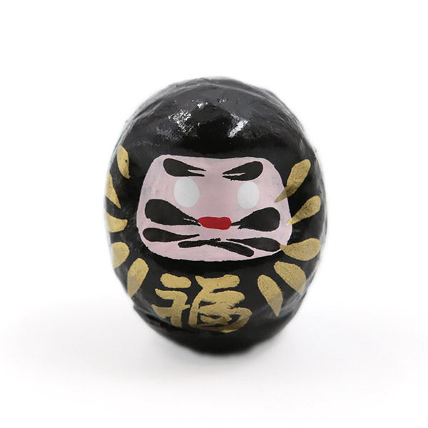 Fuku Daruma Noir - Porte Bonheur Japonais | Moshi Moshi Paris