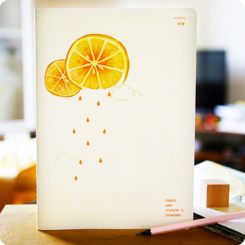 cahier kawaii orange - Moshi Moshi Boutique Paris