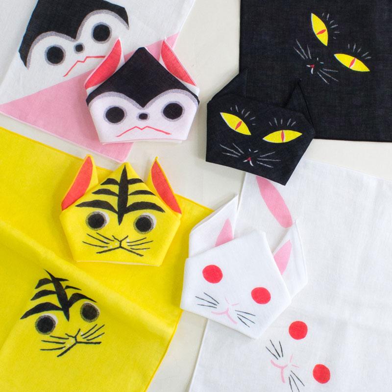 Kawaii Origami Handkerchief - Chat Noir