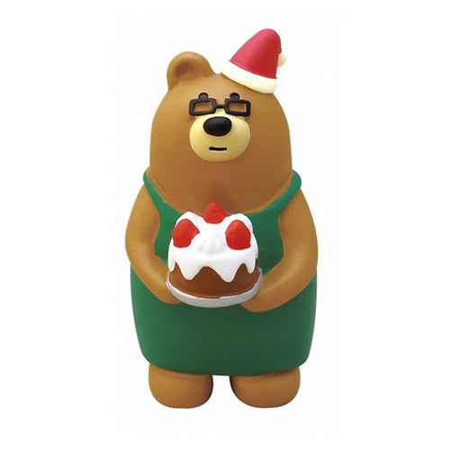 Mini Figurine Japonaise Kawaii - Ours Noel | Moshi Moshi