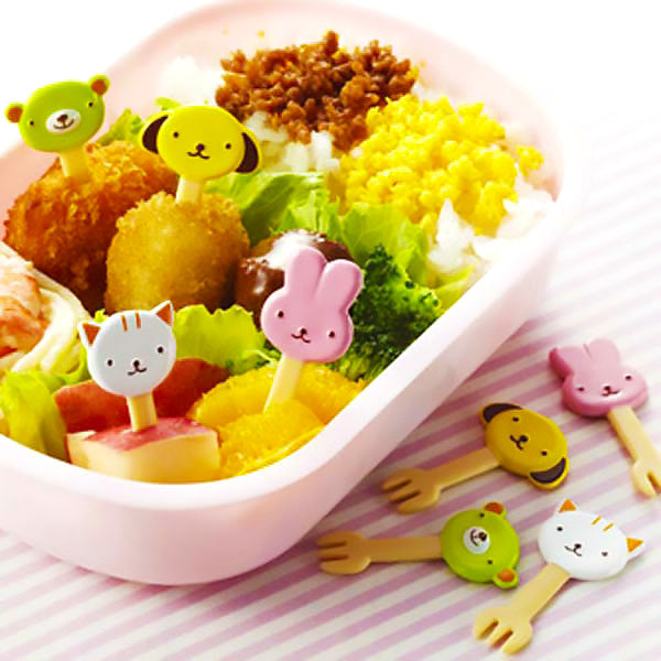 Pique Fourchette Kawaii Animaux - Accessoire Bento | Moshi Moshi Paris