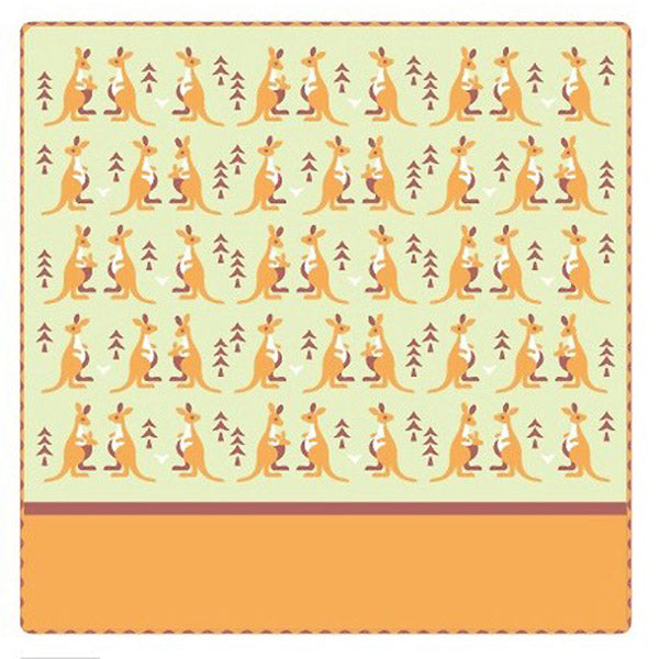 Serviette molletonnée Japonaise - Kangourou | Moshi Moshi Paris