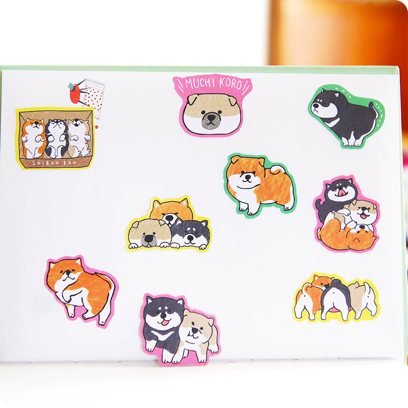 Stickers Box Kawaii Japonais - Baby Shiba | Moshi Moshi Paris