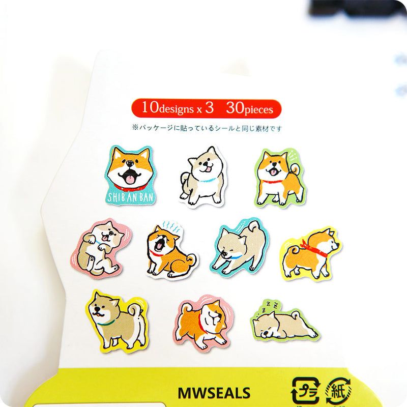 Stickers Box Japonais - Shiba Roux | Moshi Moshi Papeterie Paris