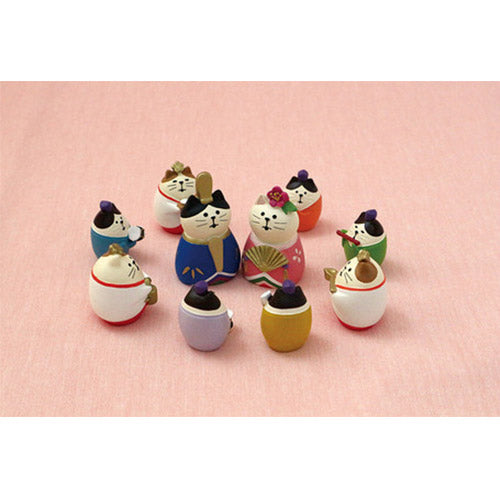 Mini Figurine Japonais - Trio Chat Porte bonheur | Moshi Moshi
