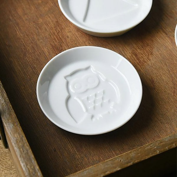 Coupelle Relief Hiboux - Sauce soja | Moshi Moshi Paris Japon