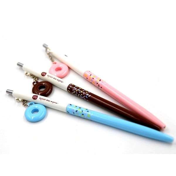 critérium donuts, kawaii et gourmands, existe en 3 rose, bleu et marron