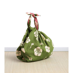 Furoshiki Réversible - Rose Vert & Rose | Moshi Moshi Paris Japan
