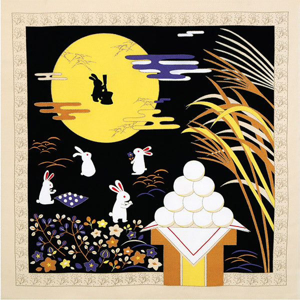 Furoshiki Usagi Otsukimi - Déco Japonaise | Moshi Moshi Paris