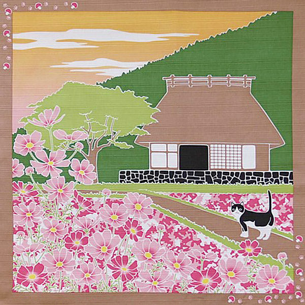 Furoshiki Chat Sakura - Emballage Cadeaux | Moshi Moshi Paris